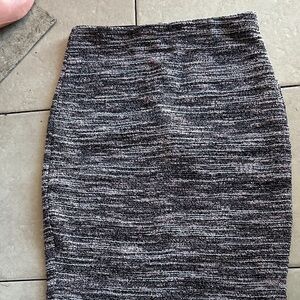 Express Black and Gray Pencil Skirt